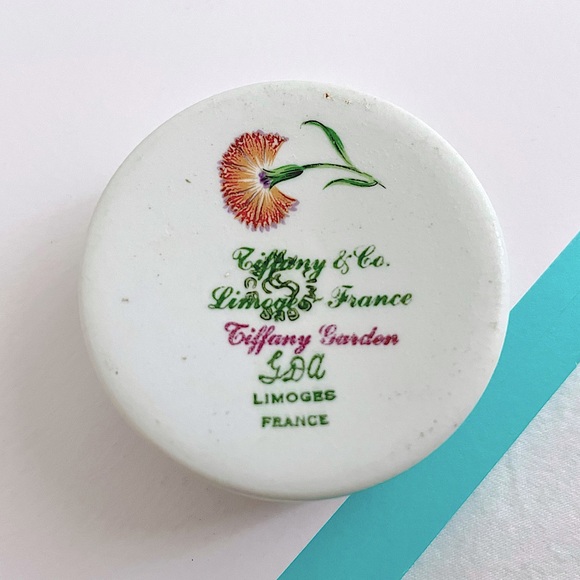 Tiffany & Co Limoges “Tiffany Garden” Round Trinket Jewelry Ring Box - Picture 2 of 8